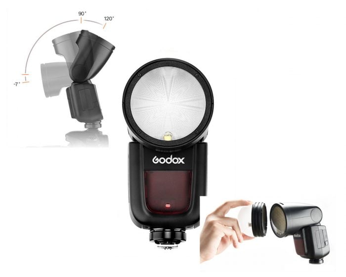 Godox V1 Round Head Speedlight for Olympus and Panasonic 2