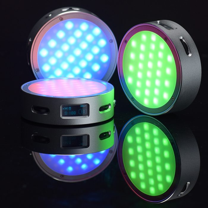 Godox Round Mini RGB LED Magnetic Light (Silver)